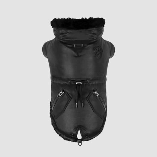 Canada Pooch Urban Wax Parka Dog Coat, Black, 24-in