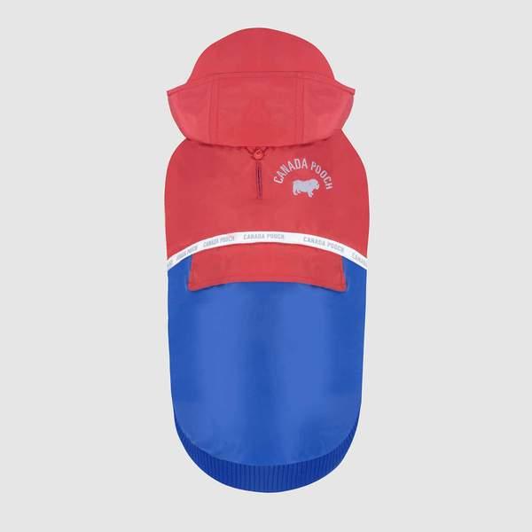 Canada Pooch The 360 Dog Jacket, Red/Blue, 10-in