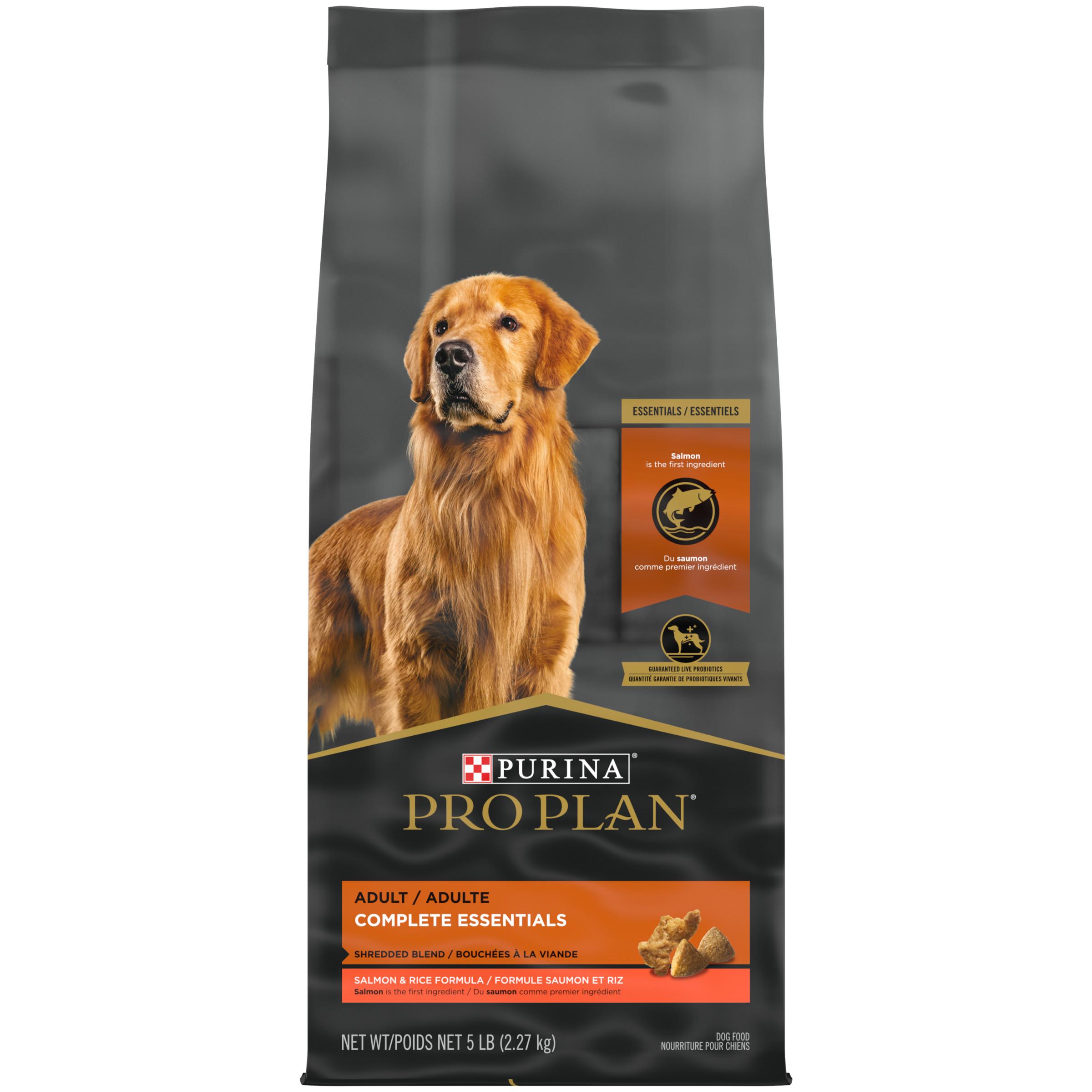 Pro Plan Complete Essentials Shredded Blend Salmon & Rice Adult Dry Dog Food, 5-lb