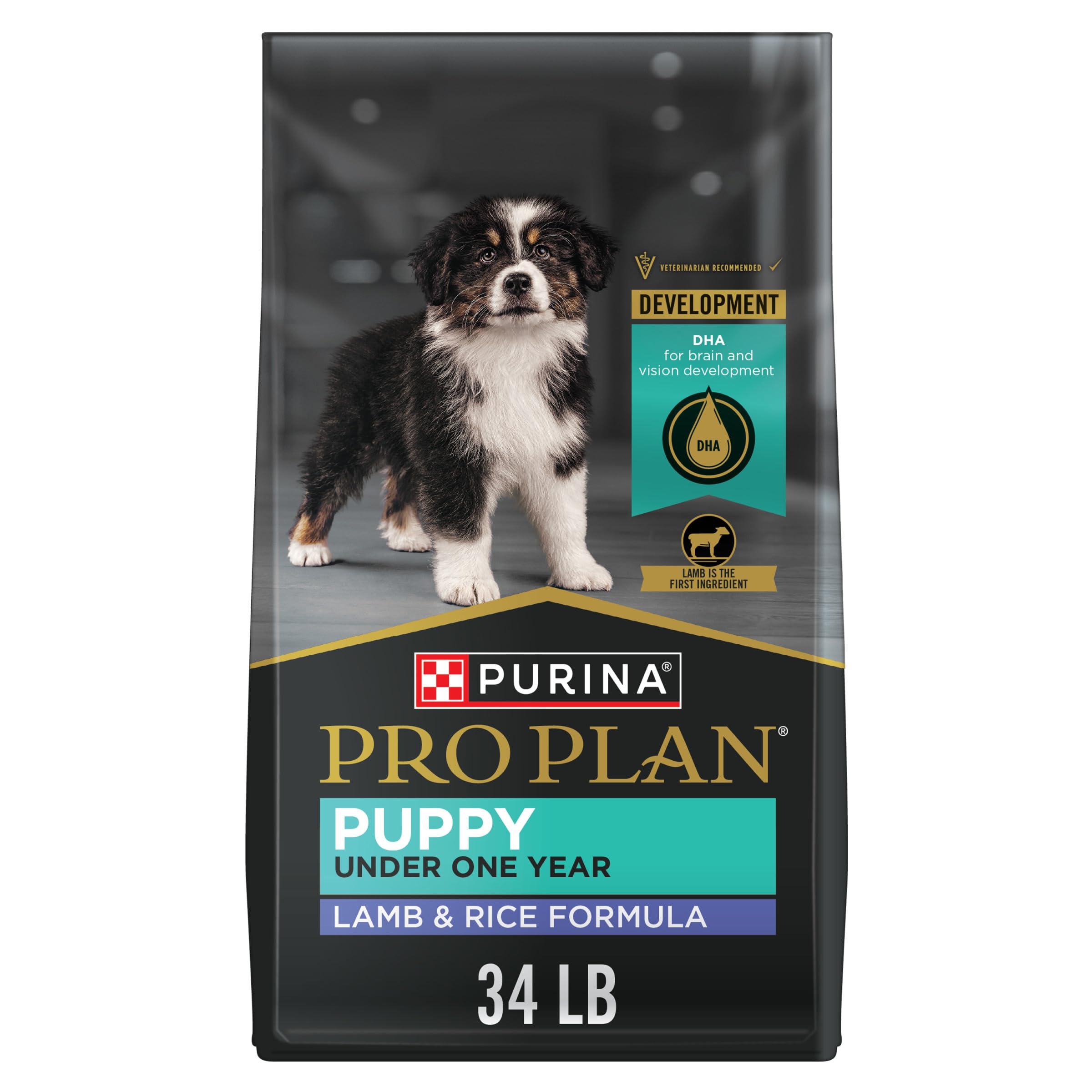 Purina Pro Plan Lamb & Rice Puppy Dry Dog Food, 34-lb