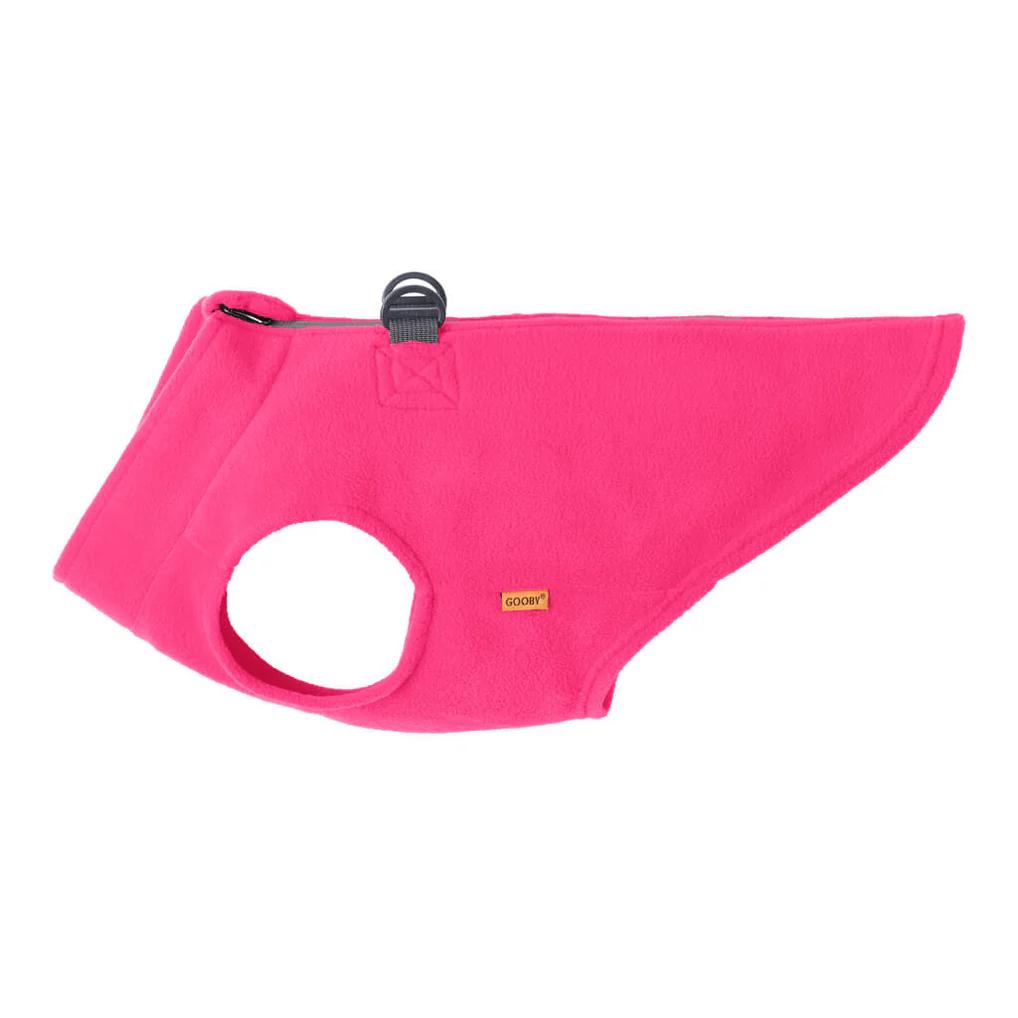 Gooby Zip Up Fleece Dog Vest, Pink