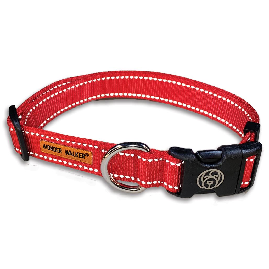 Dolan's Dog Doodads Dog Collar, Bright Pink, 3/4-in x 14-20-in