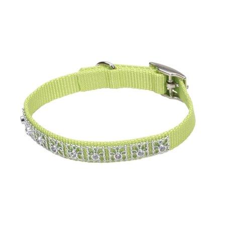 Coastal Jeweled Dog Collar, Lime