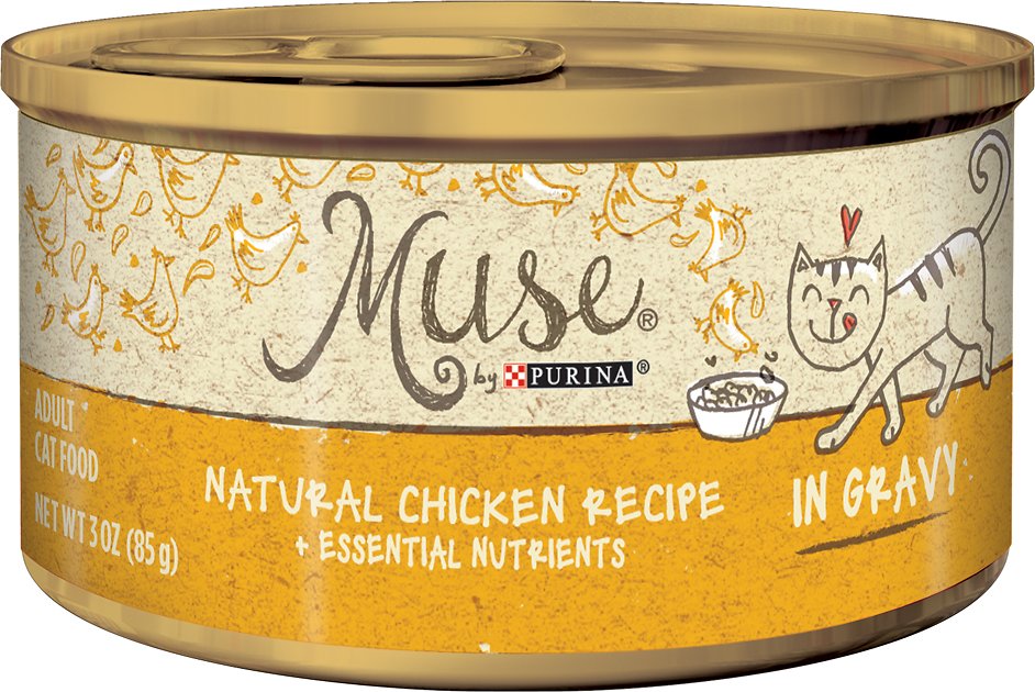 Purina Muse Natural Chicken Recipe in Gravy Adult Canned Cat Food