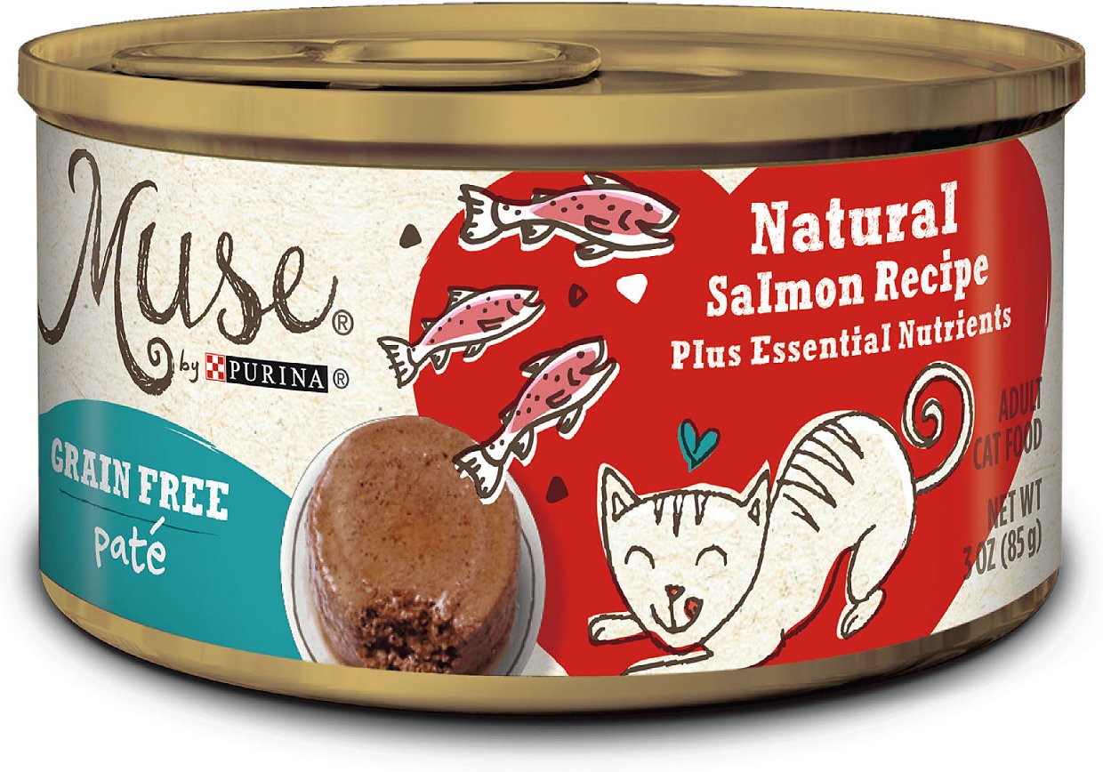 Purina Muse Natural Salmon Recipe Pate Adult Grain-Free Canned Cat Food