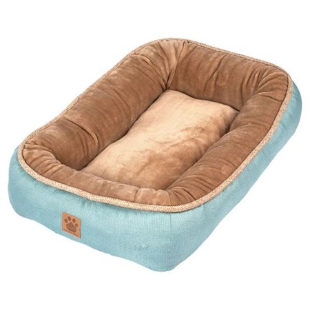 Precision Snoozzy Rustic Elegance Low Bumper Bed, Teal, Large