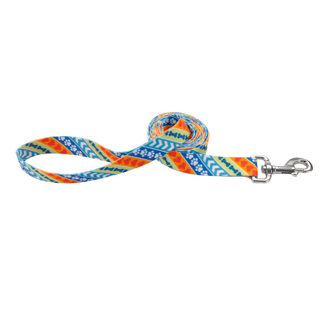 Coastal Peace Love Rescue Dog Leash, 1-in x 6-ft