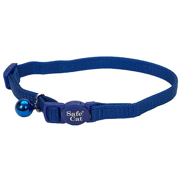 Safe Cat Breakaway Cat Collar, Blue, 3/8-inx8-12-in