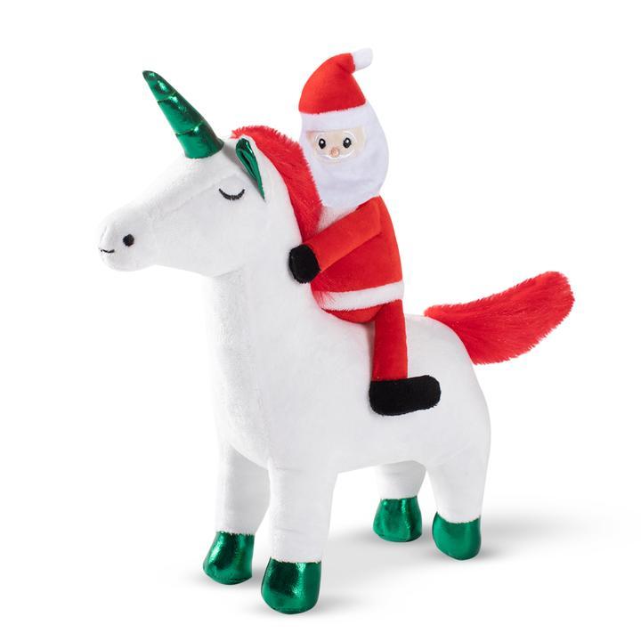 Pet Shop By Fringe Studio Santa Unicorn Dog Toy