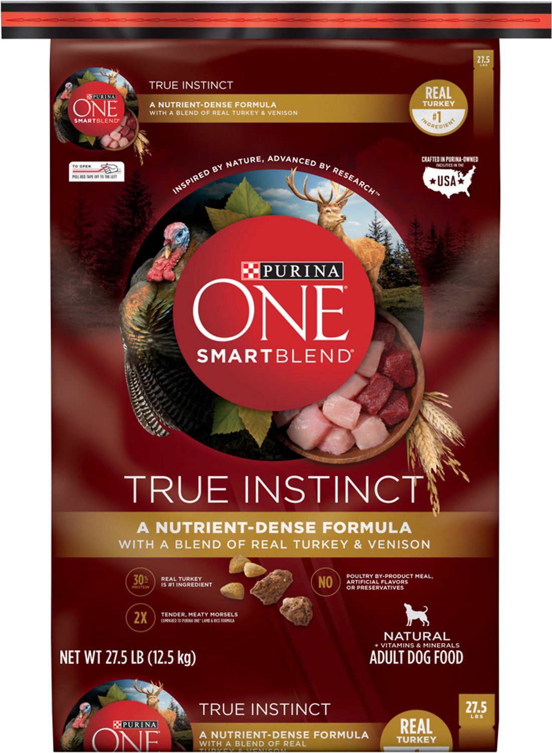 Purina ONE SmartBlend True Instinct with Real Turkey & Venison Adult Premium Dry Dog Food