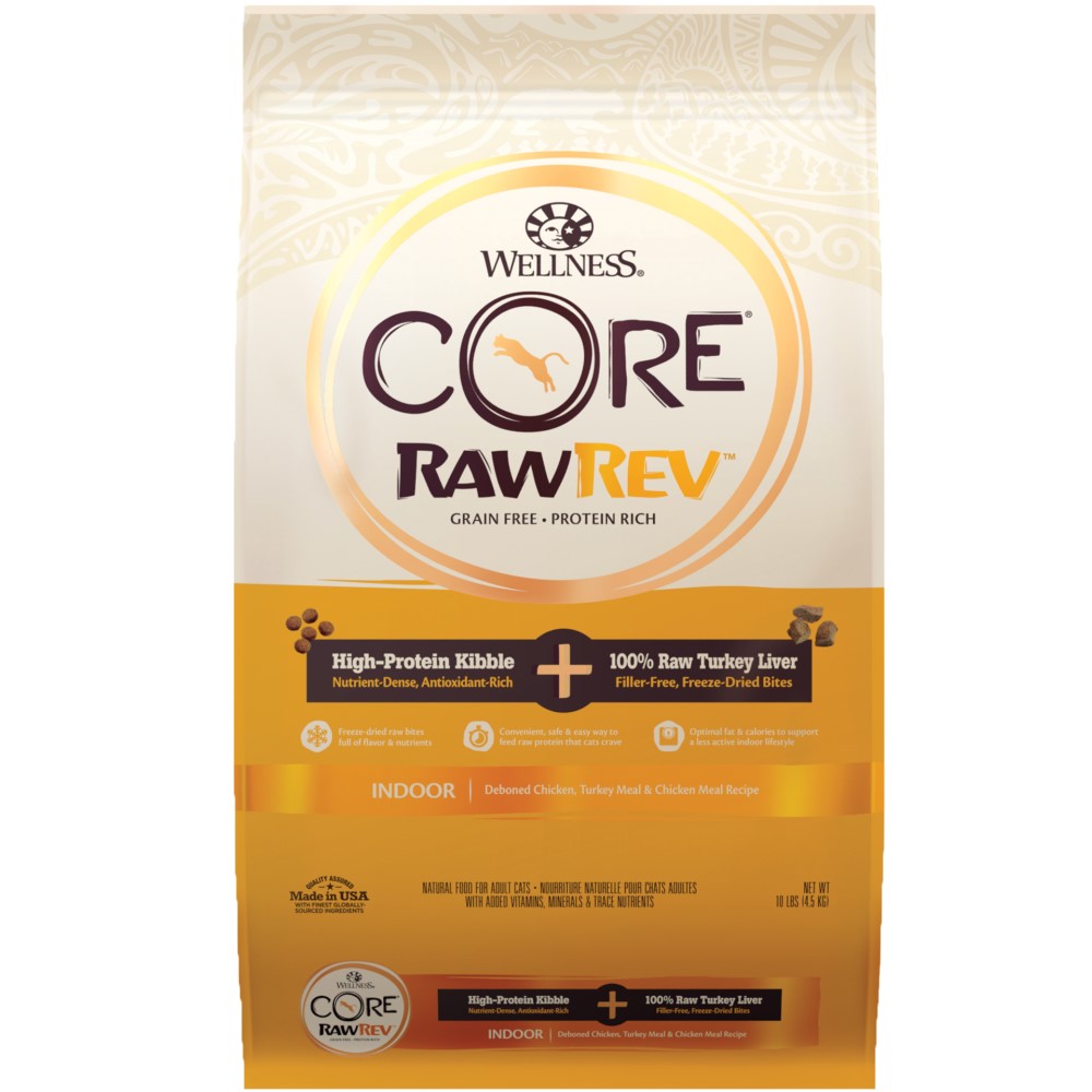 Wellness CORE RawRev Indoor Recipe with Freeze-Dried Turkey Liver Dry Cat Food
