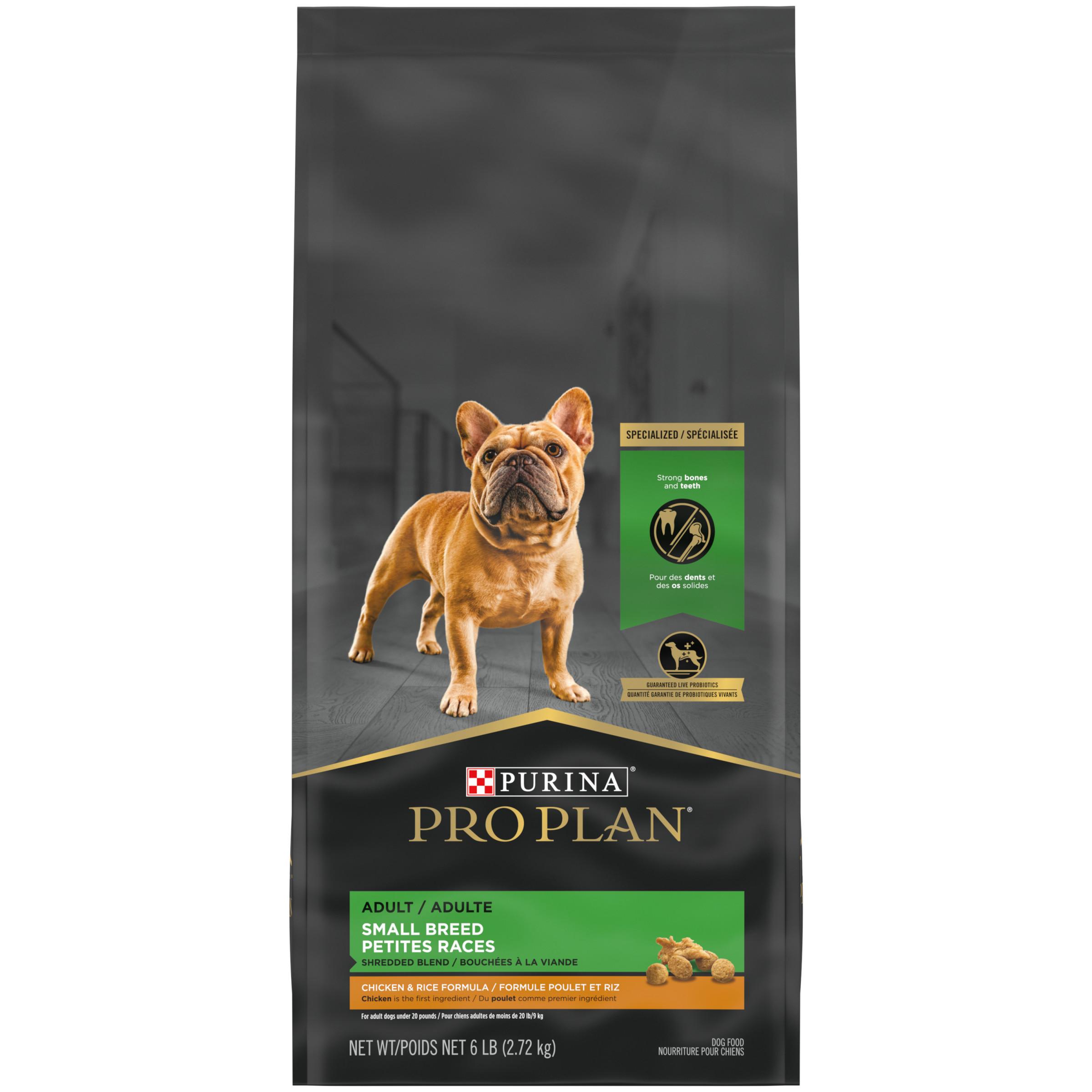 Purina Pro Plan Shredded Blend Chicken & Rice Adult Small Breed Dry Dog Food