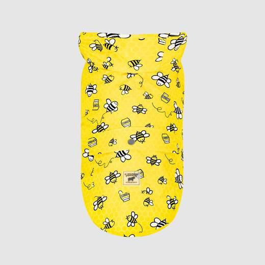 Canada Pooch Pick Me Poncho Dog Raincoat, Honeybee, 20-in