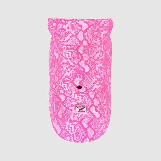 Canada Pooch Pick Me Poncho Dog Raincoat, Snake Skin, 12-in