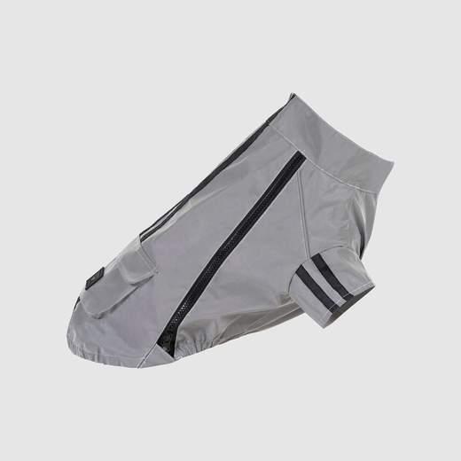 Canada Pooch Night Vision Reflective Dog Jacket, Anorak Grey, 16-in