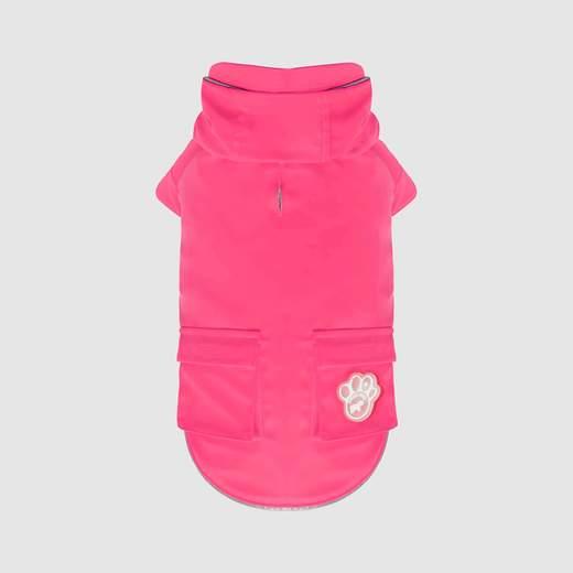 Canada Pooch Torrential Tracker Dog Raincoat, Pink, 26-in