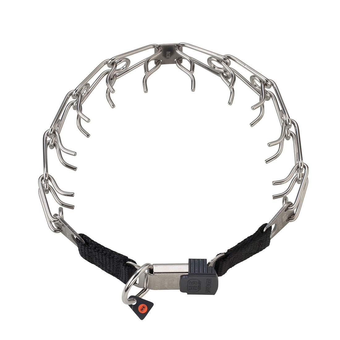 Herm Sprenger Ultra-Plus Dog Prong Training Collar with ClicLock, 4.0-mmx20-in