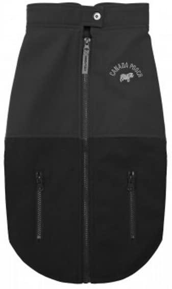 Canada Pooch Rocky Ridge Back-Zip Dog Vest, Black, 10-in