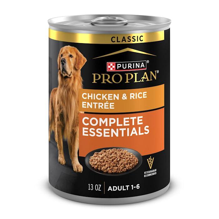 Purina Pro Plan Complete Essentials Chicken & Rice Entree Adult Wet Dog Food Can