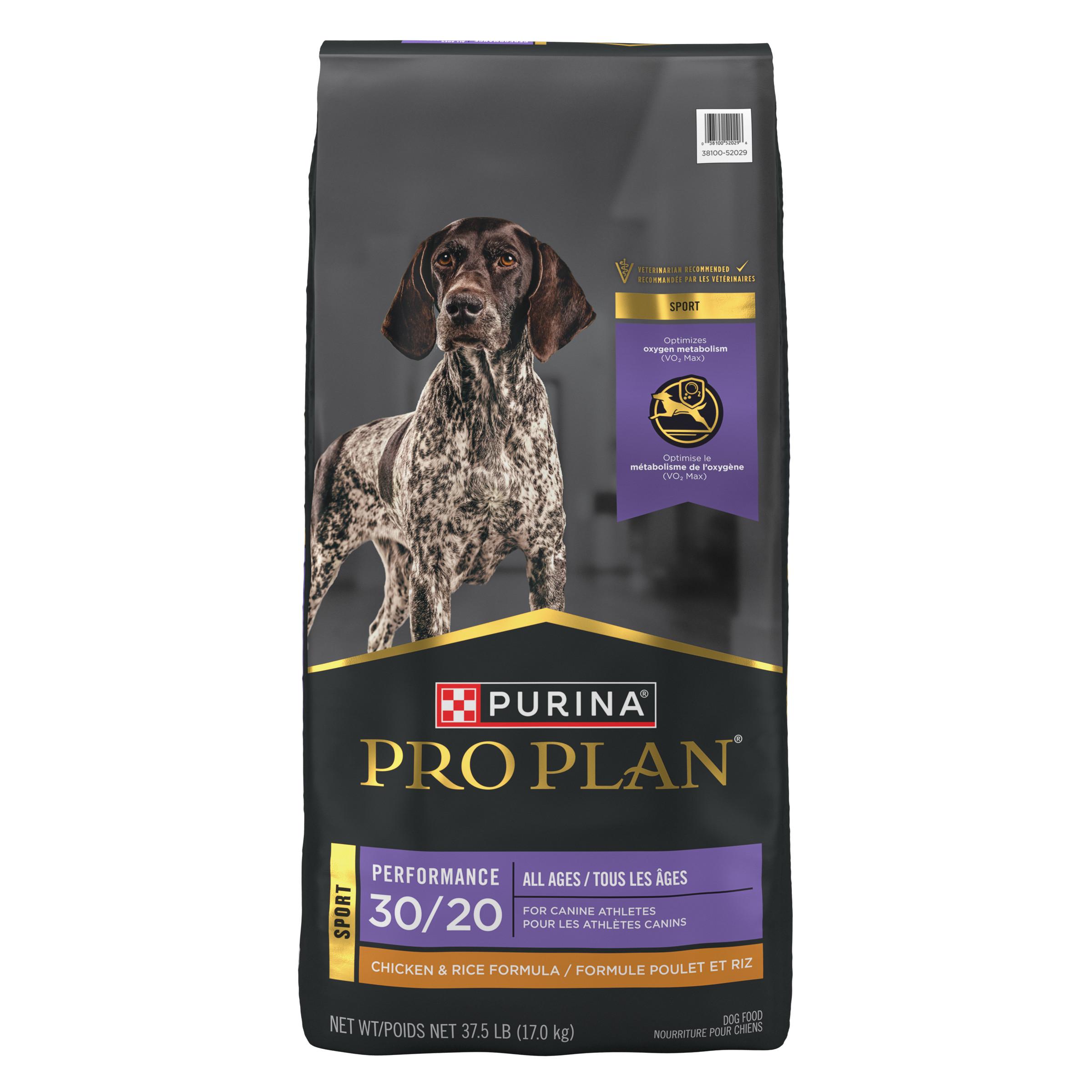 Purina Pro Plan Sport Performance 30/20 Chicken & Rice Dry Dog Food, 37.5-lb