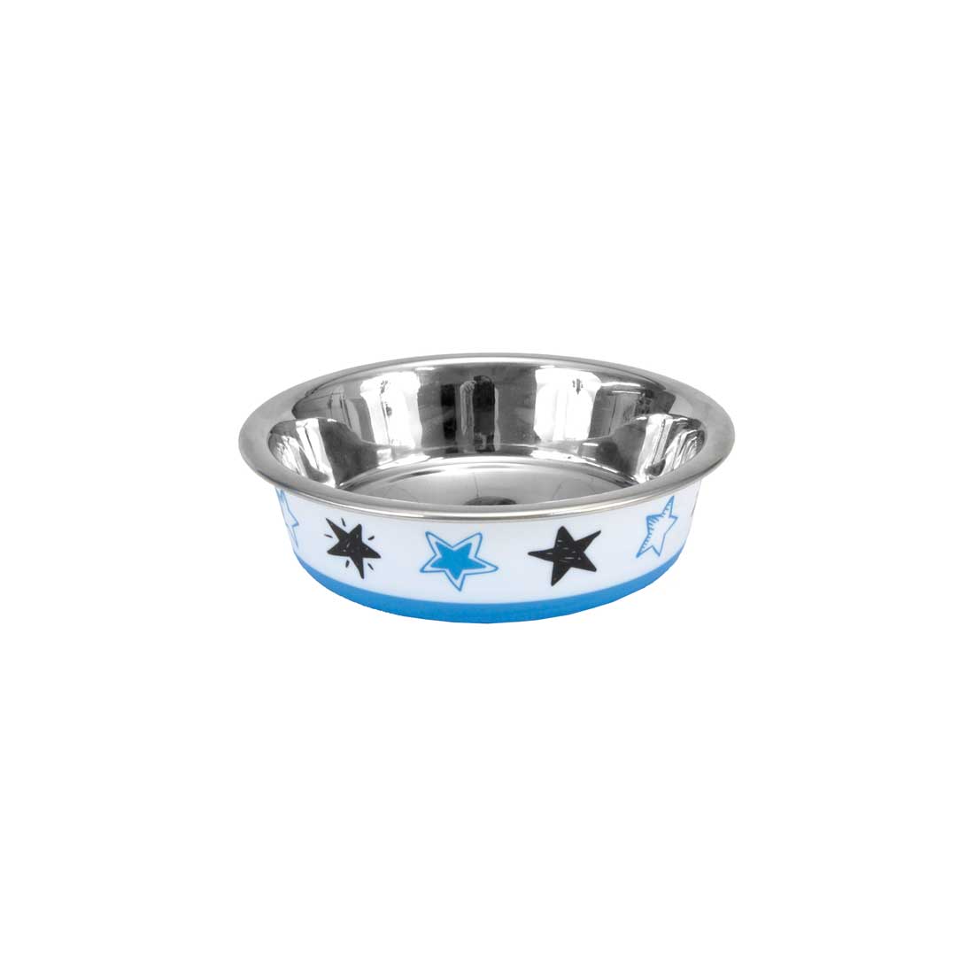 Maslow Design Series Cat Bowls, White & Blue
