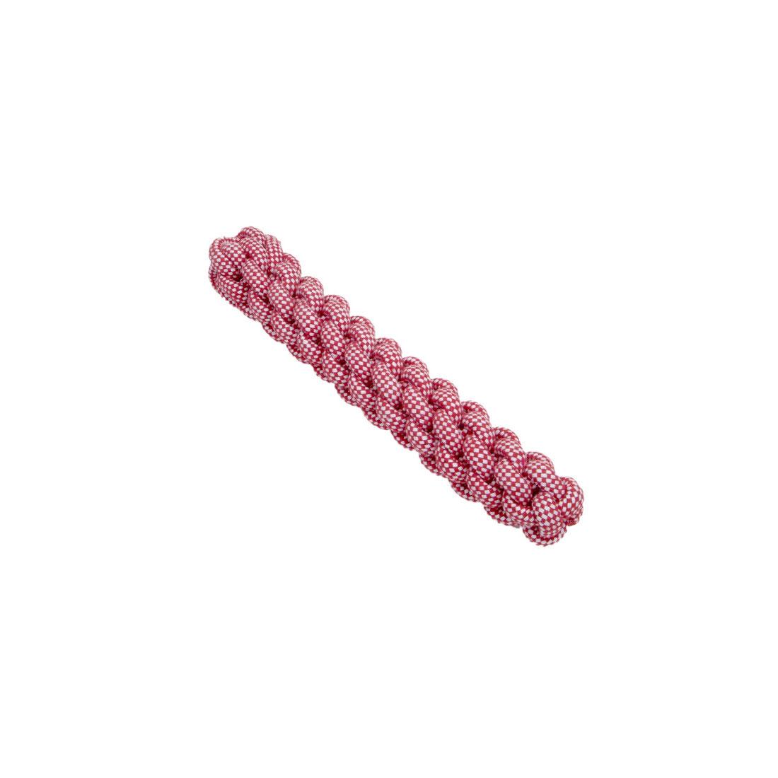Rascals Braided Rope Stick Dog Toy, Red, 10-in