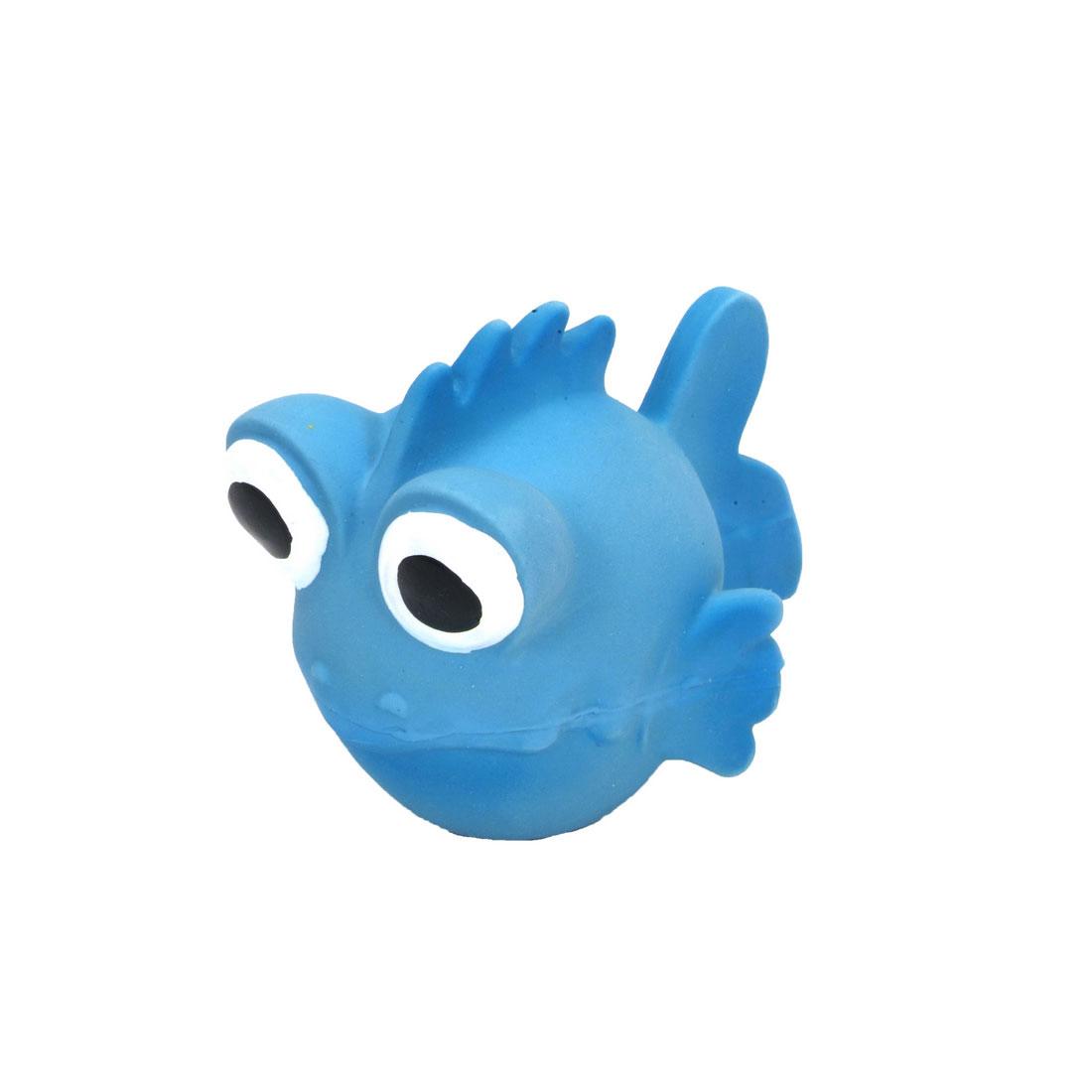 Rascals Latex Goldfish Dog Toy, Blue Lagoon, 3.5-in (Size: 3.5-in)