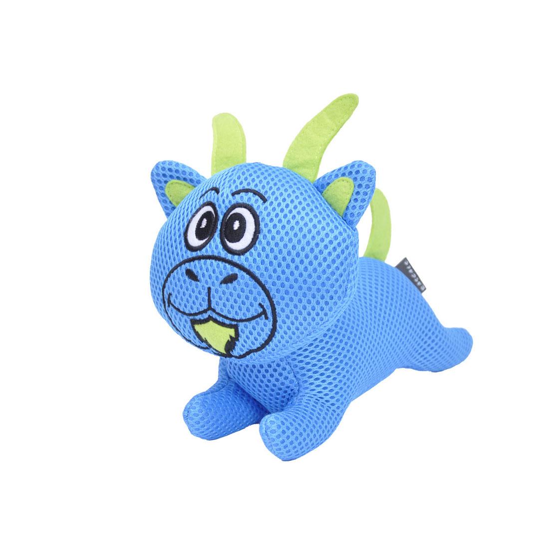 Rascals Mighty Mates Gordie Goat Mesh Dog Toy, 9-in