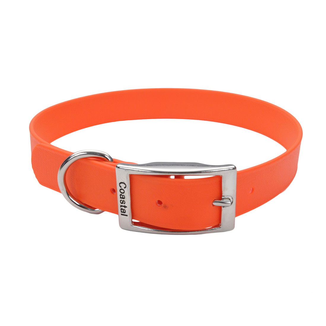 Pro Waterproof Dog Collar, Orange, 1-inx21-in