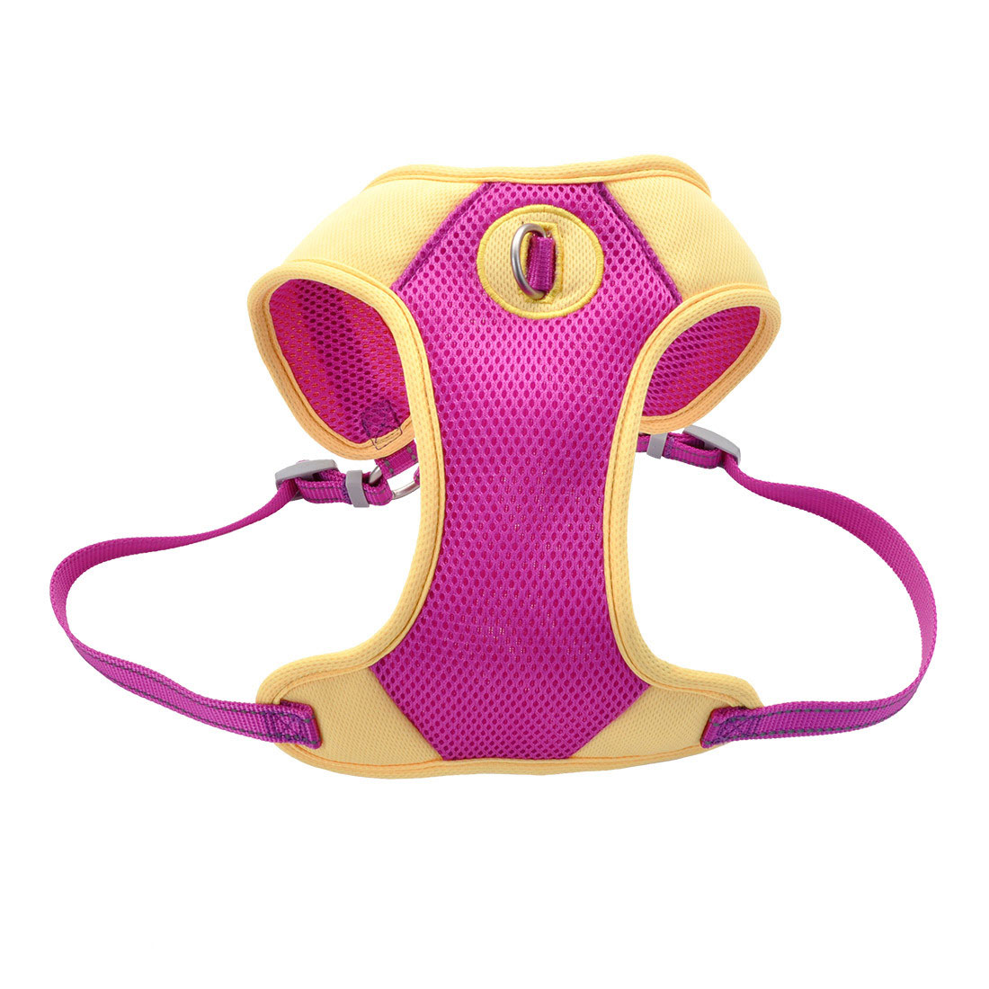 Pro Mesh Harness, Purple with Yellow, 1-inx28-36-in