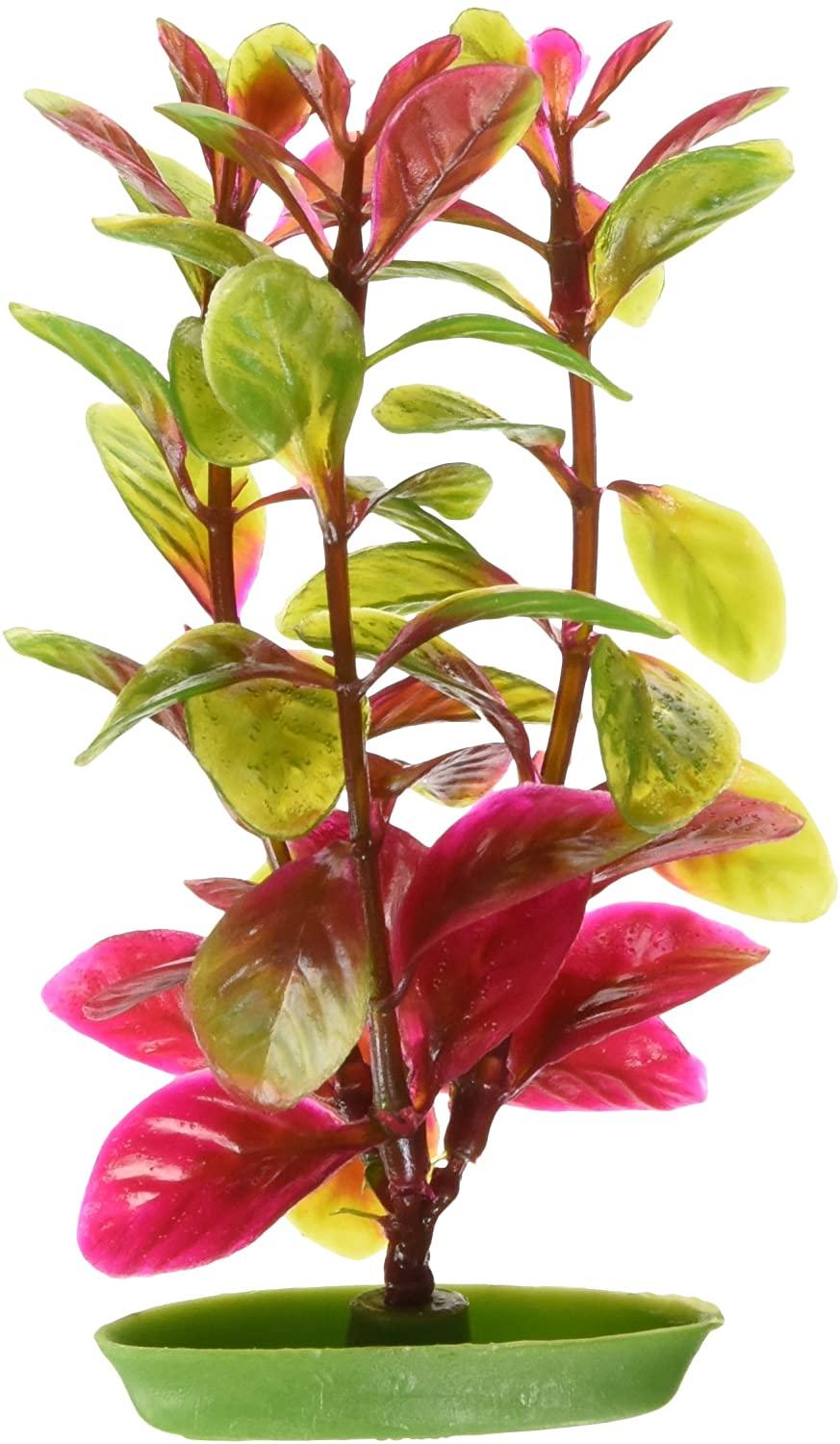 Marina Aquascaper Red Ludwigia Plastic Aquarium Plant, 5-in