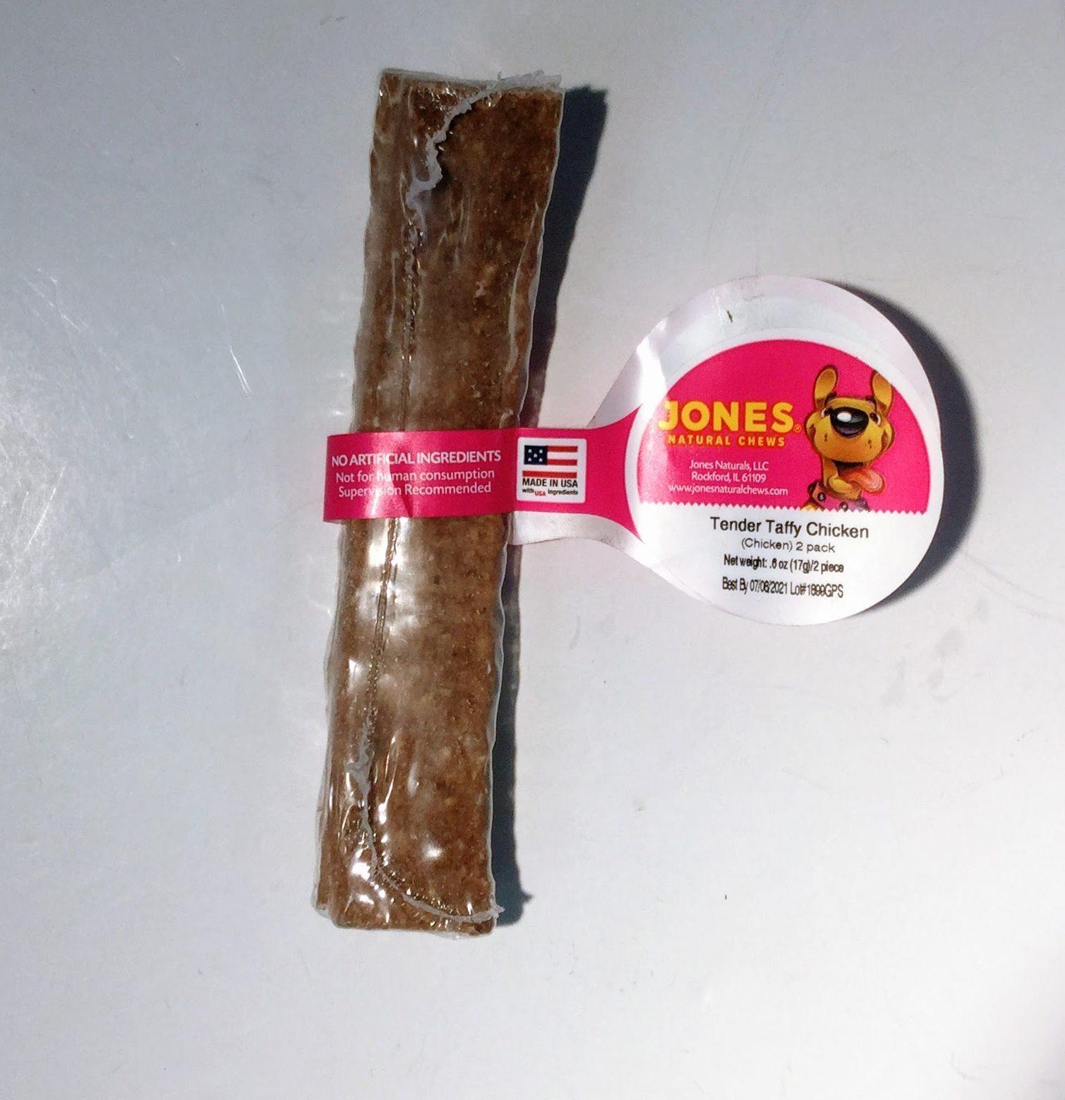 Jones Tender Chicken Taffy Dog Treats, 2-pk