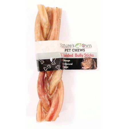 Best Buy Nature's Own Braided Bully Sticks Dog Treats, 6-in