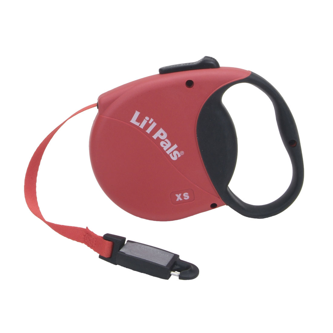 Li'l Pals Dog Retractable Leash with E-Z Snap, Red, Up to 16-lb