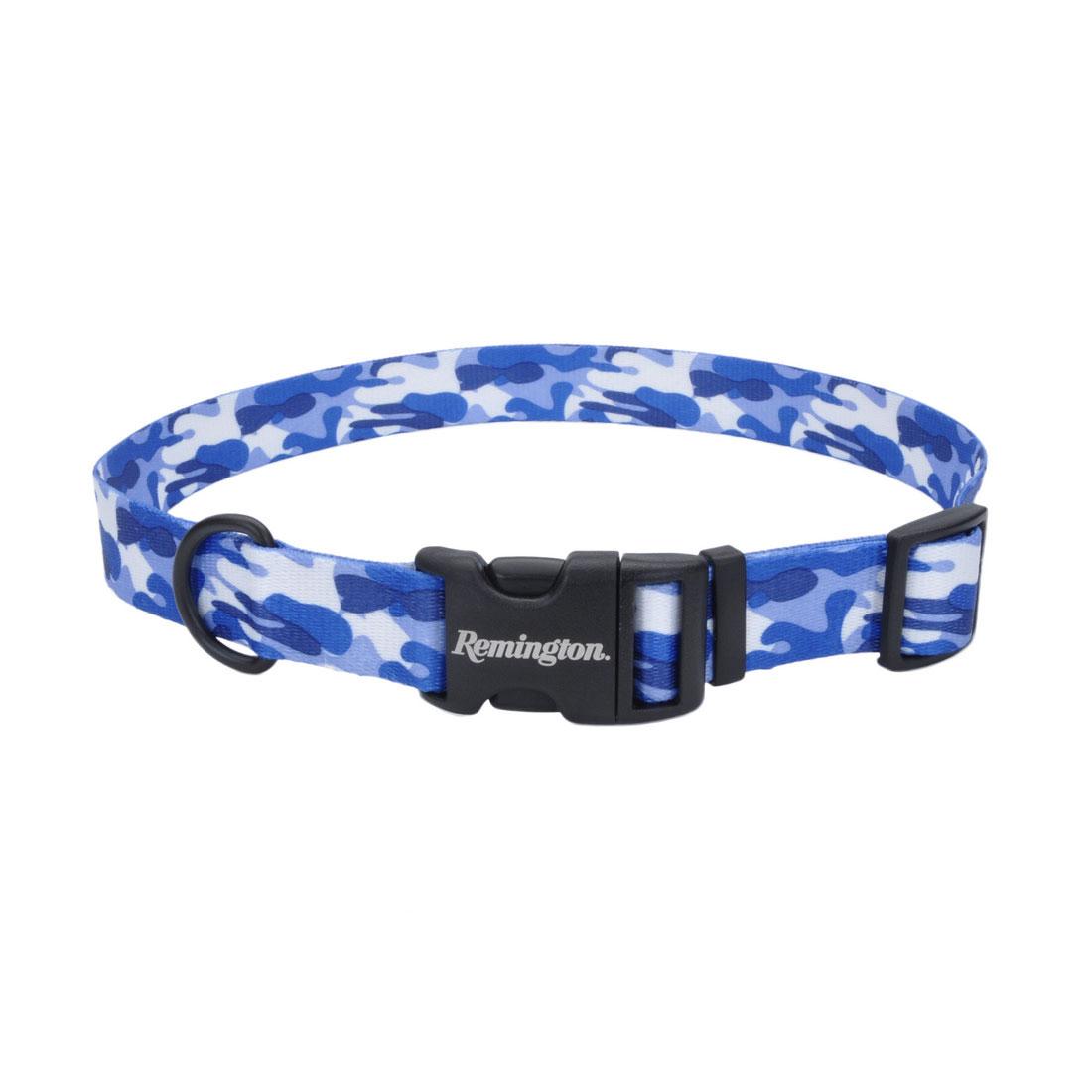 Remington Adjustable Patterned Dog Collar, Remington Camo Blue, 1-in x 18-26-in