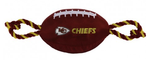 Doggie Nation Chiefs Football Dog Toy