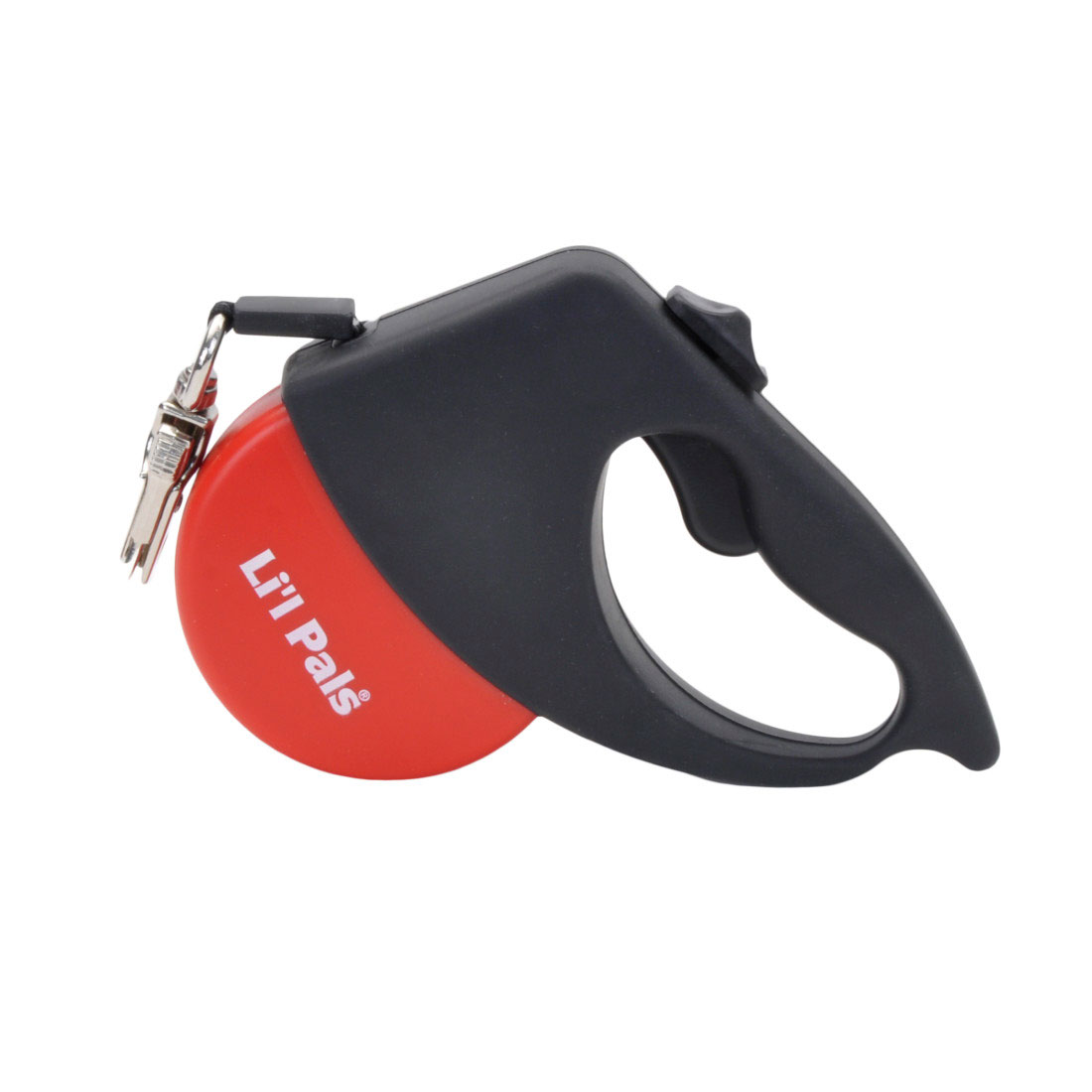 Li'l Pals Retractable Leash with Alligator Snap, Red, 12-ft Up to 16-lb (Size: 12-ft-Up to 16-lb)