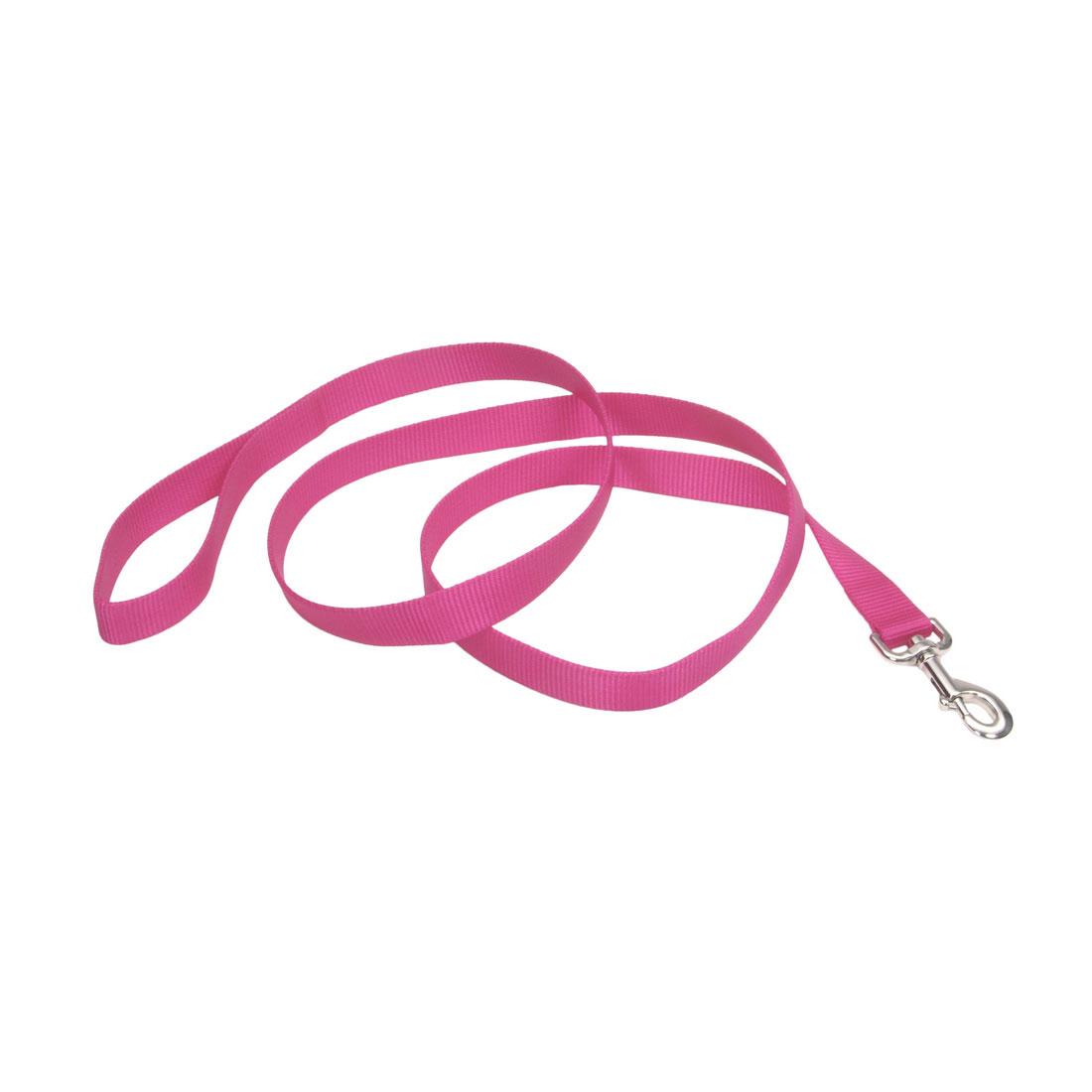 Coastal Laisse simple pour chien, Rose Néon, 3/4-po x 4-pied