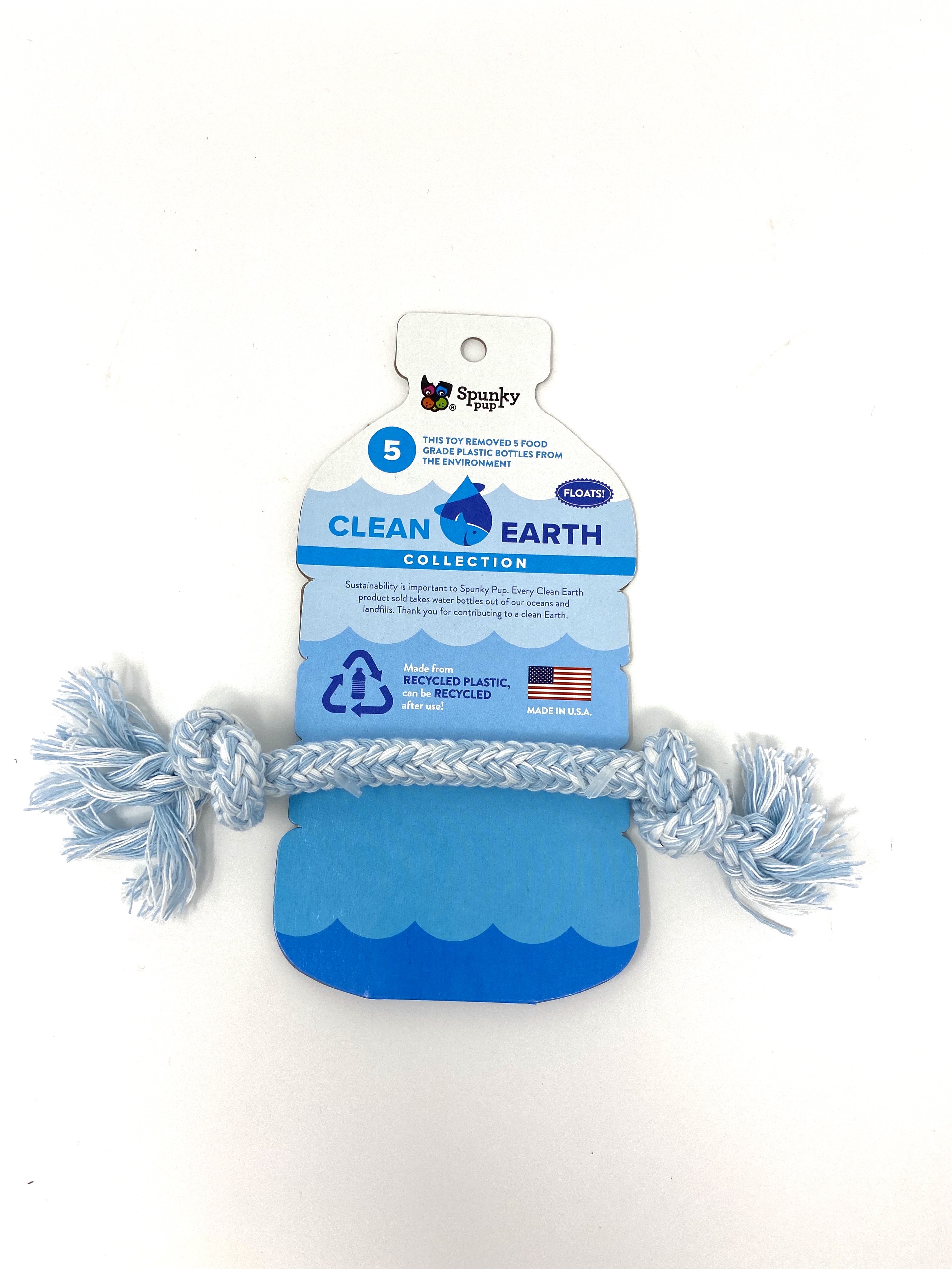 Spunky Pup Clean Earth Recycled Rope, Small
