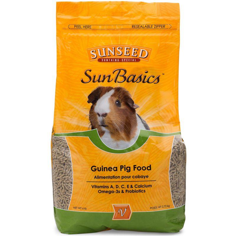 Sunseed SunBasics Guinea Pig Food, 25-lb