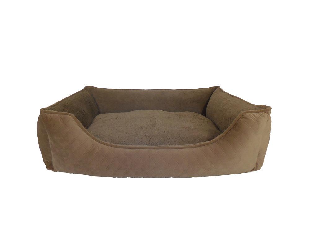 Arlee Rover Rest Max Deluxe Lounger Dog Bed, Toasted Coconut, 40 x 32 x 12-in