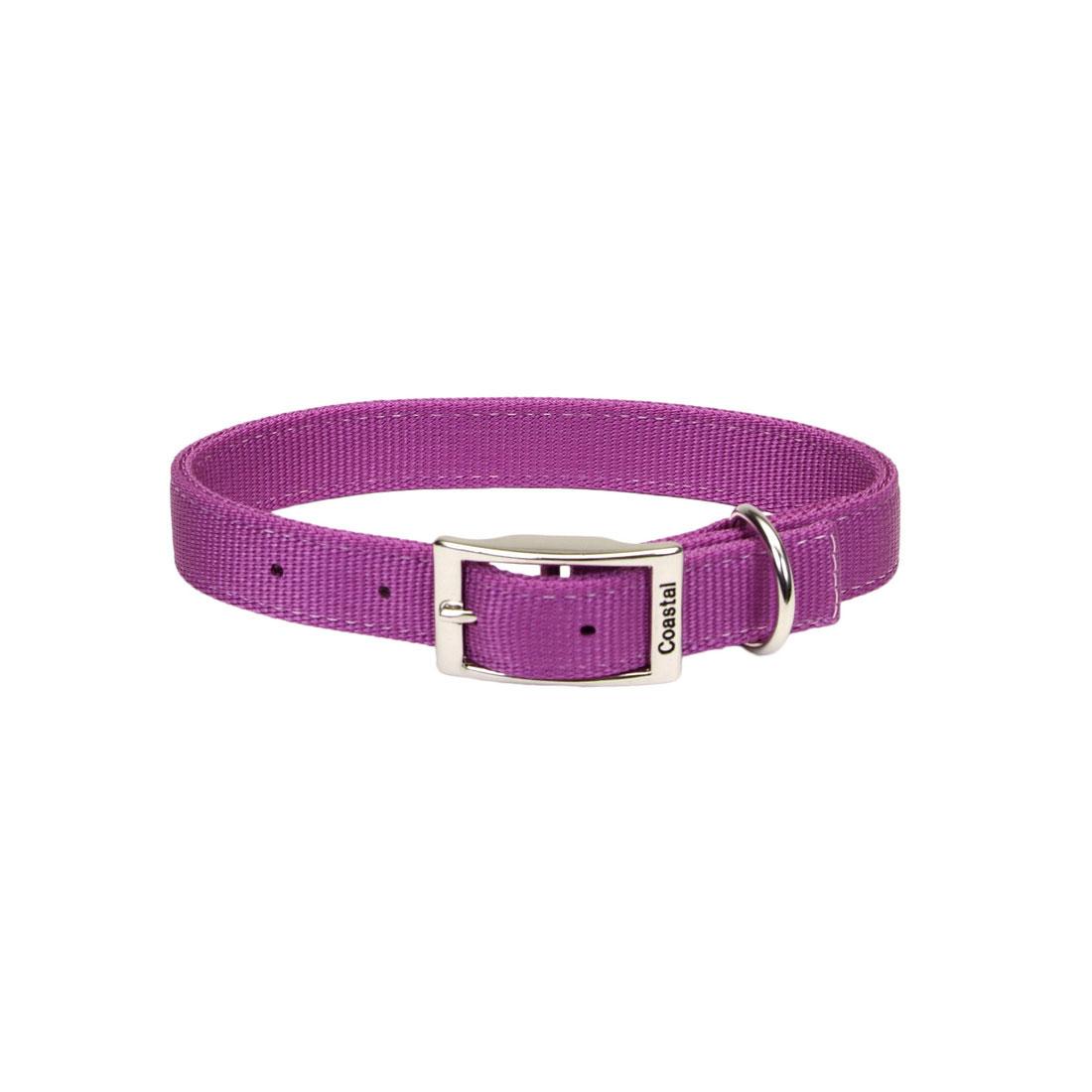Coastal Double-Ply Dog Collar, Orchid, 1-in x 20-in