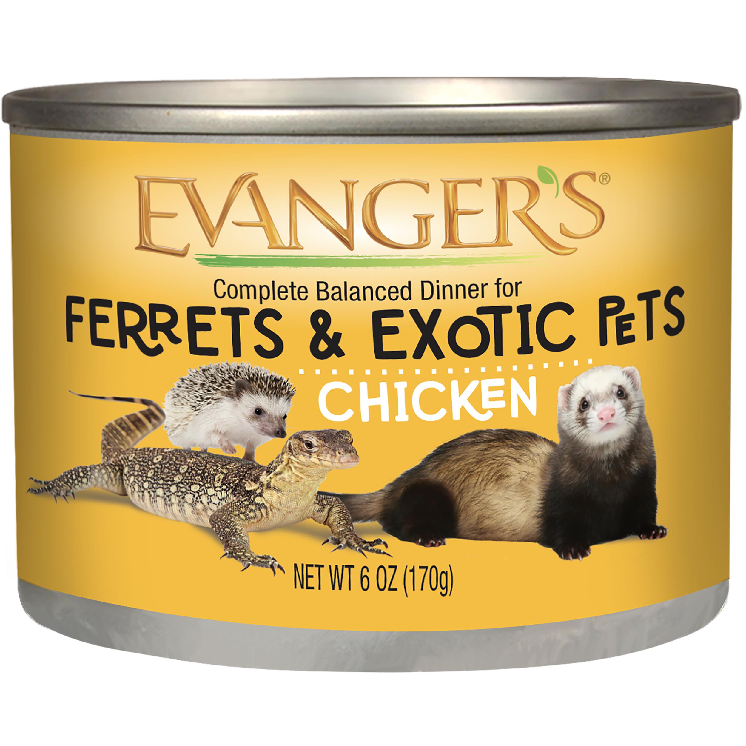 Evanger's Chicken Dinner for Ferrets & Exotic Pets, 6-oz