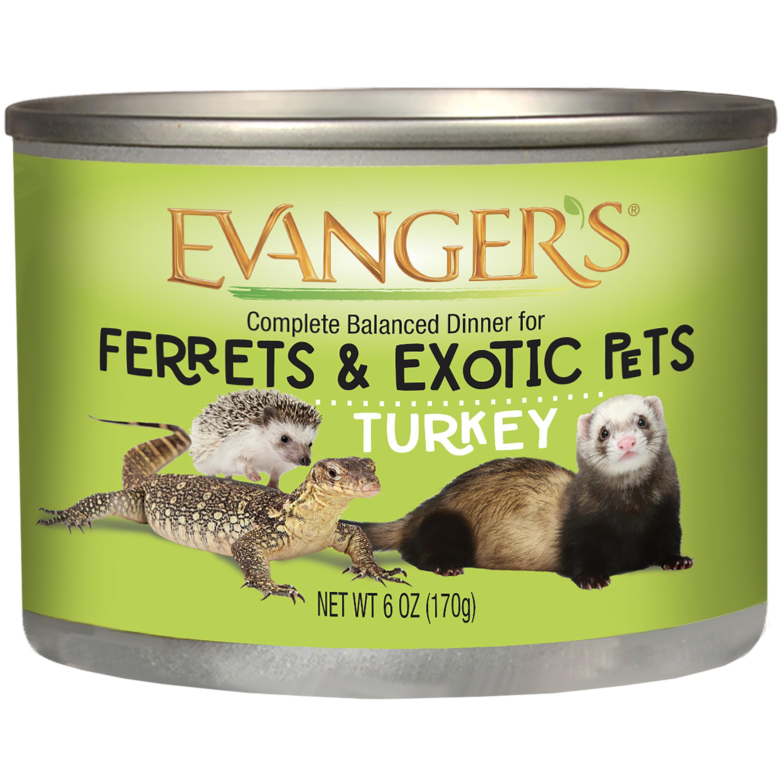 Evanger's Turkey Dinner for Ferrets & Exotic Pets, 6-oz