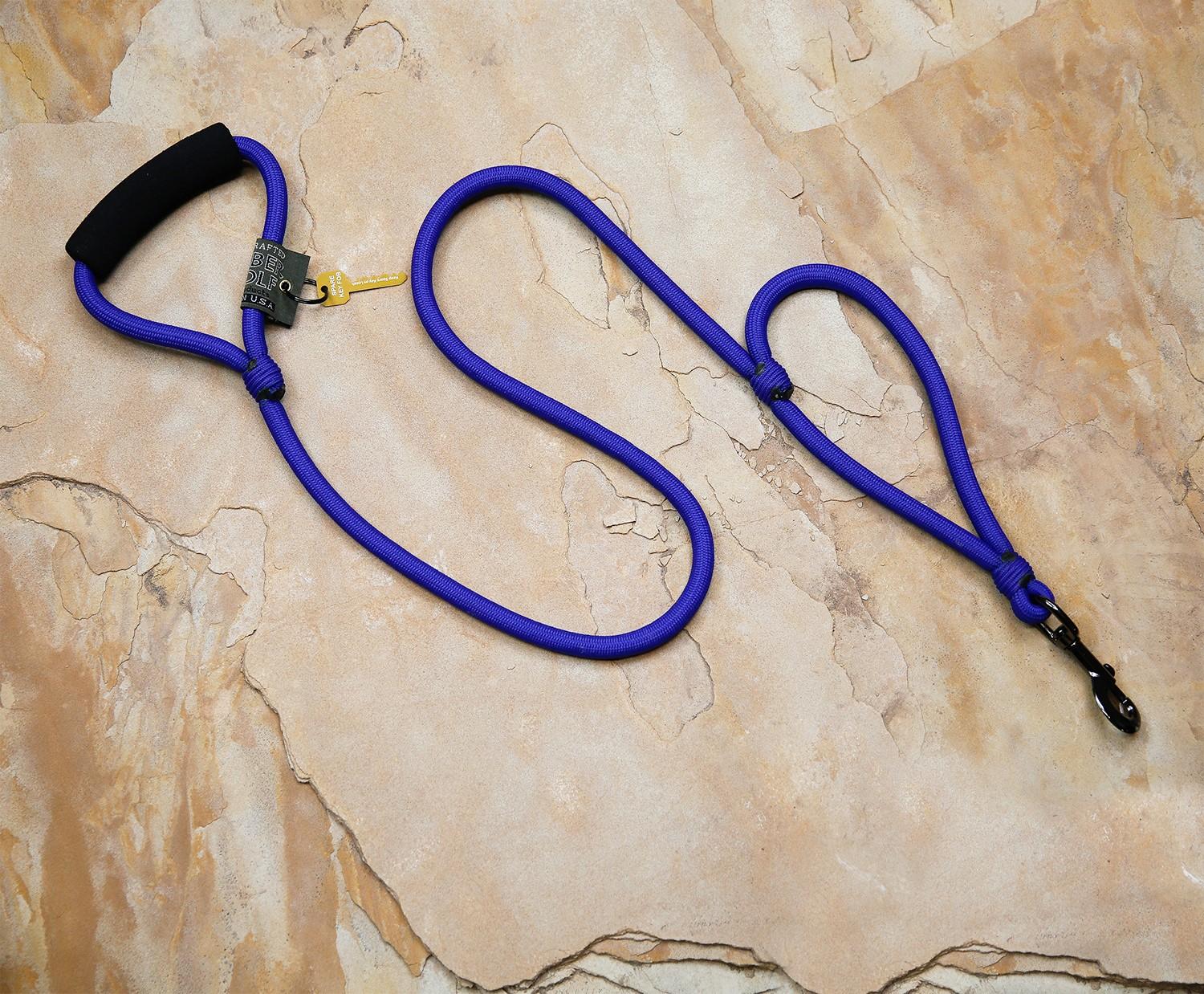 Timberwolf Alpine Lead with Urban Handle for Dogs, Blue