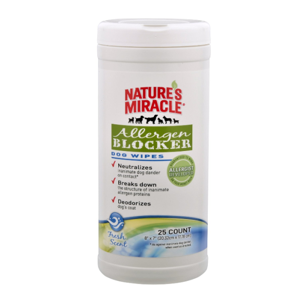Nature's Miracle Allergen Blocker Dog Wipes
