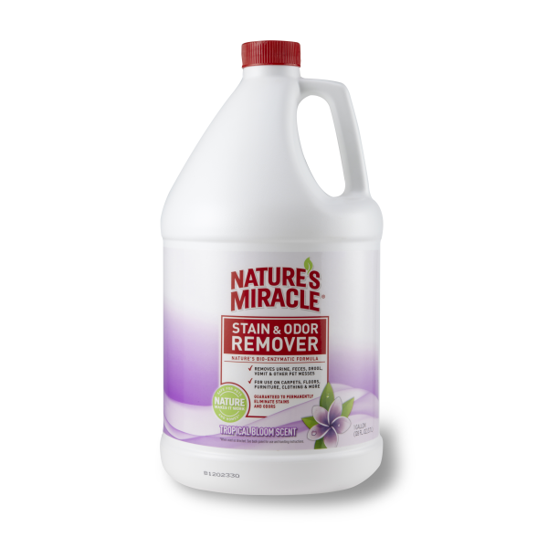 Nature's Miracle Stain/Odor Remover, Tropical Bloom, 128-gal