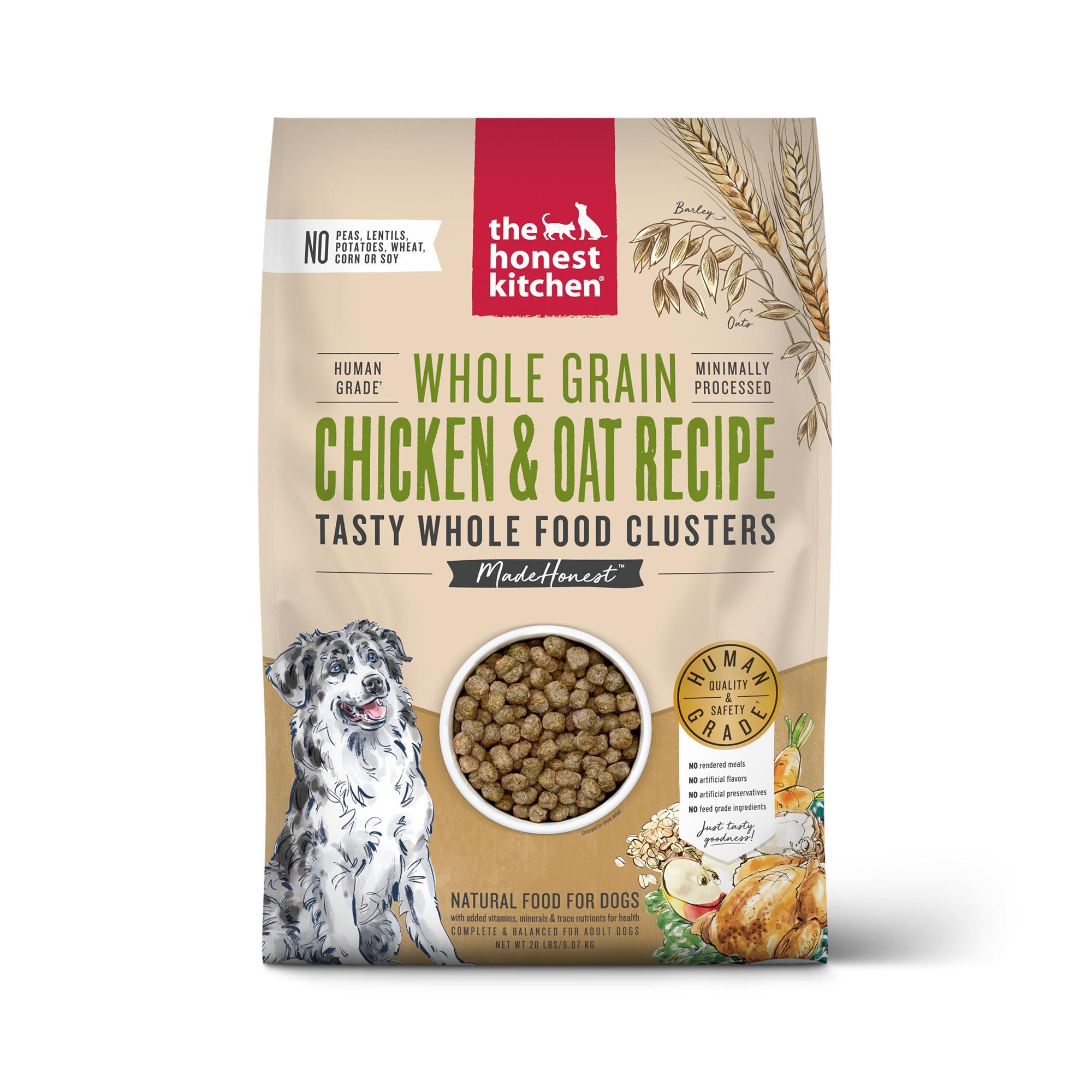 The Honest Kitchen Whole Food Clusters Chicken & Oat Whole Grain Dry Dog Food, 20-lb