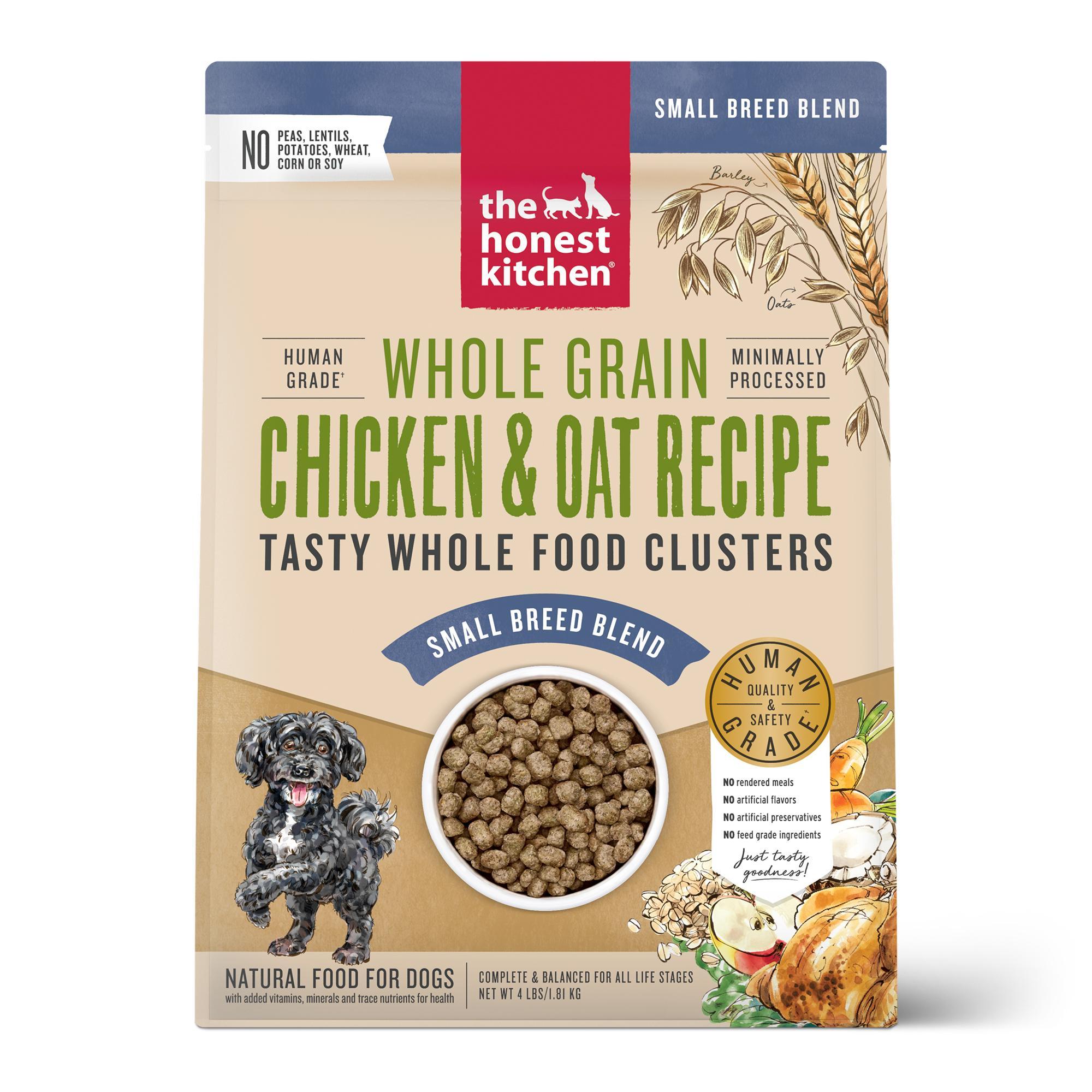 The Honest Kitchen Whole Food Clusters Chicken Small Breed Whole Grain Dry Dog Food, 4-lb