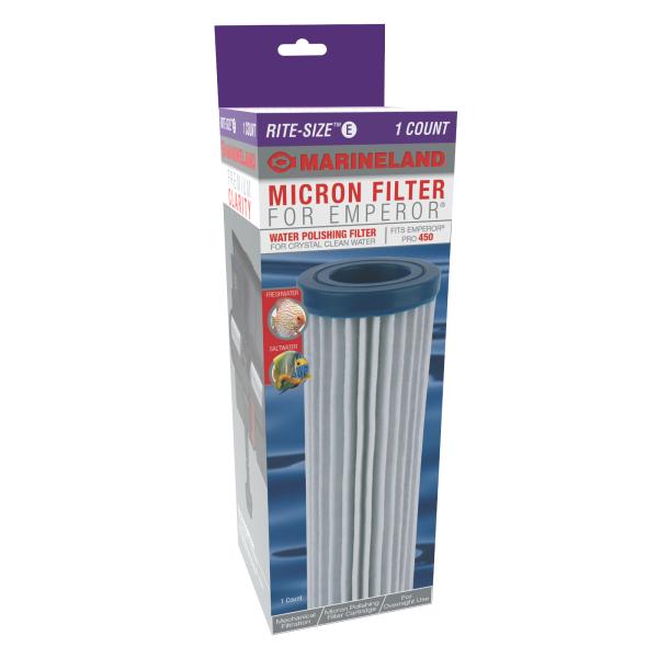 Marineland Micron Filter for Emperor Rite-Size E Water Polishing Aquarium Filter, 1-count